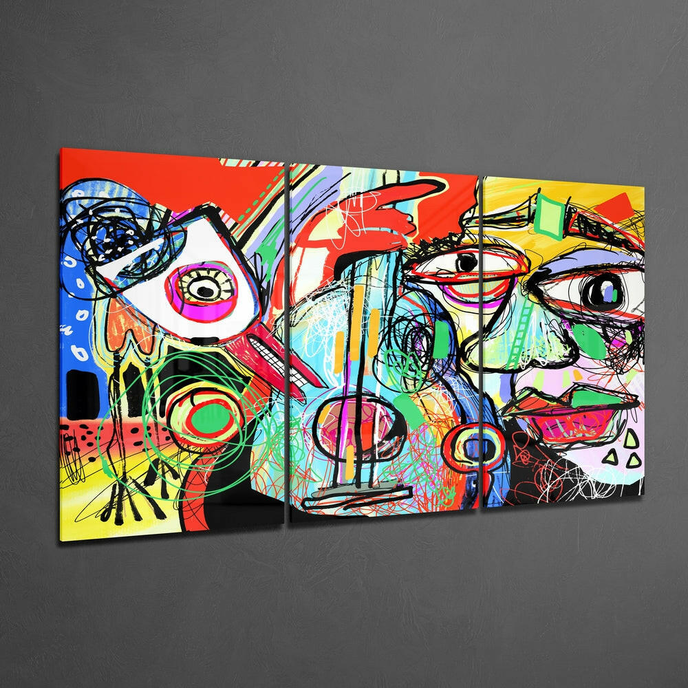 Insigneart USA Insigneart USA Abstract Cello Mega Glass Wall Art