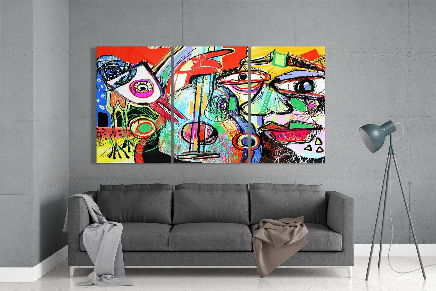 Insigneart USA Insigneart USA Abstract Cello Mega Glass Wall Art