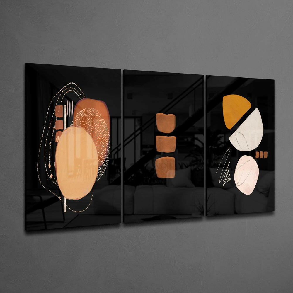 Insigneart USA Insigneart USA Abstract Shapes Mega Glass Wall Art