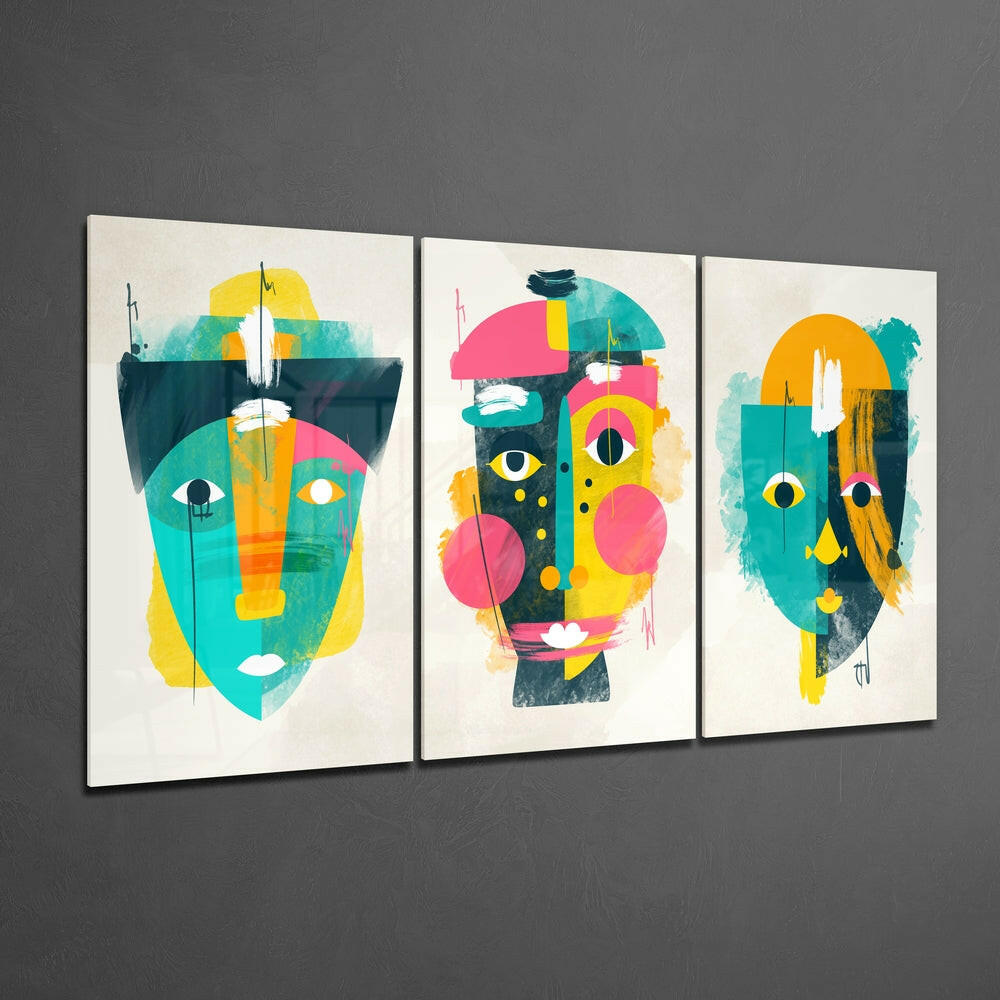 Insigneart USA Insigneart USA Abstract Shapes 9 Glass Wall Arts