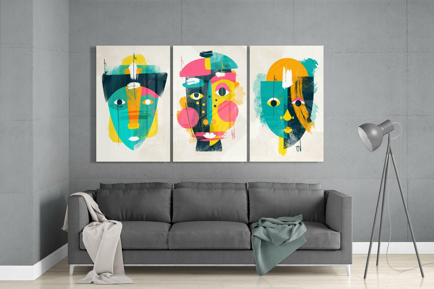 Insigneart USA Insigneart USA Abstract Shapes 9 Glass Wall Arts
