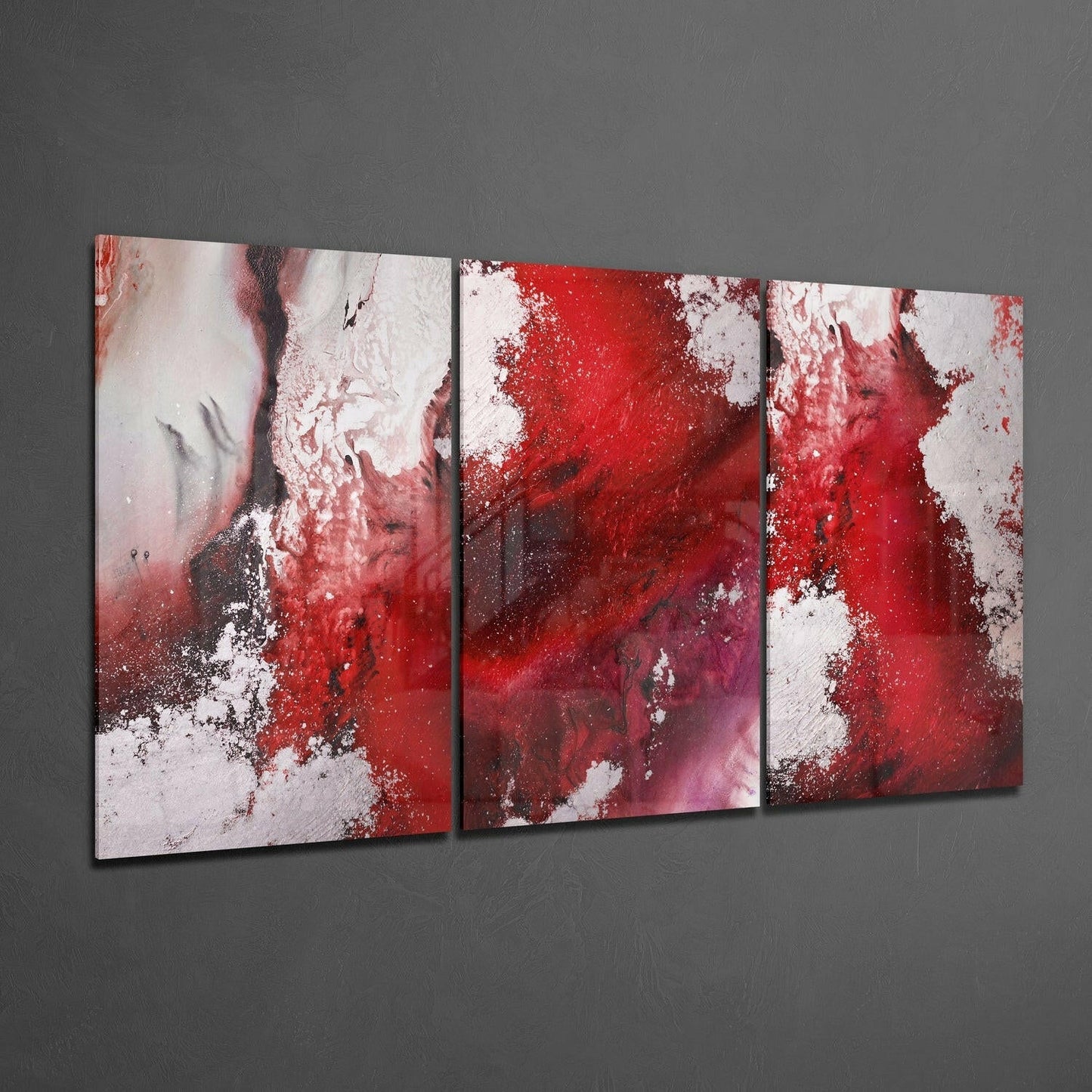 Insigneart USA Insigneart USA Abstract Red Glass Wall Art