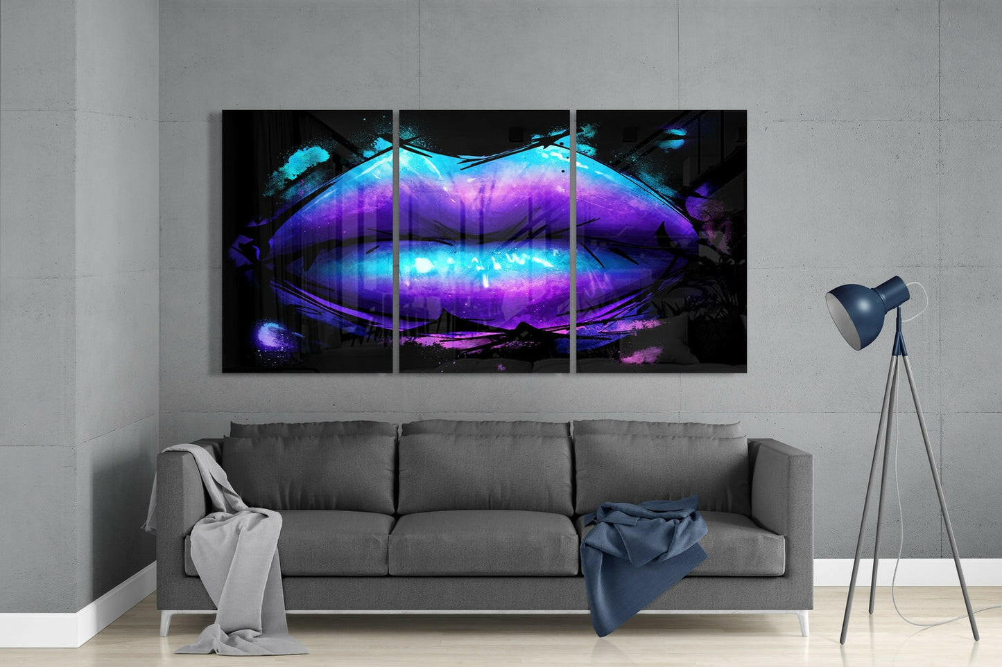 Insigneart USA Insigneart USA Lips Glass Wall Art