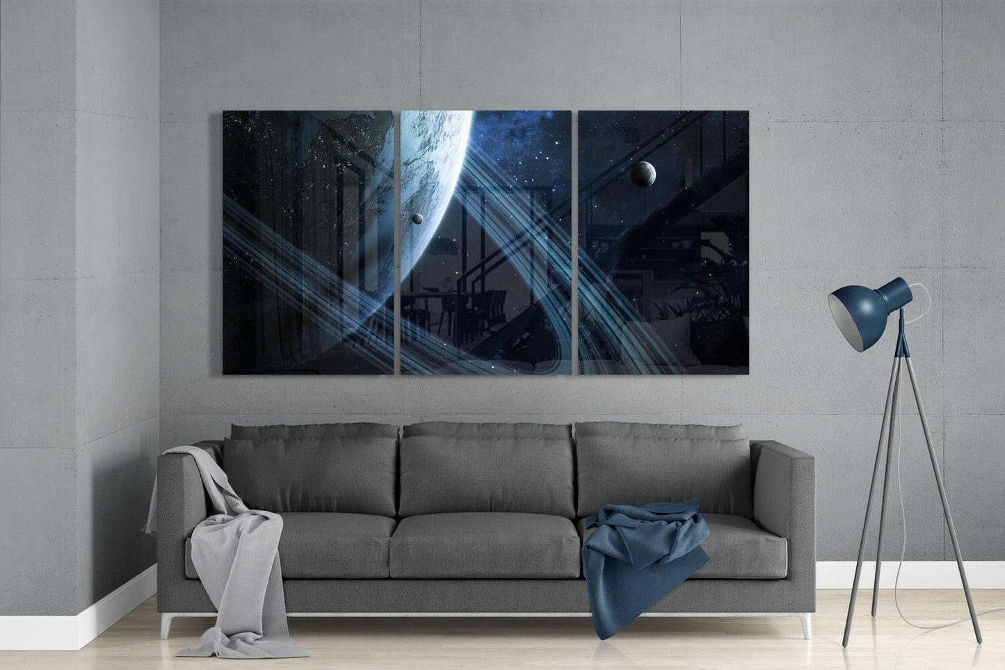 Insigneart USA Insigneart USA Saturn Glass Wall Art
