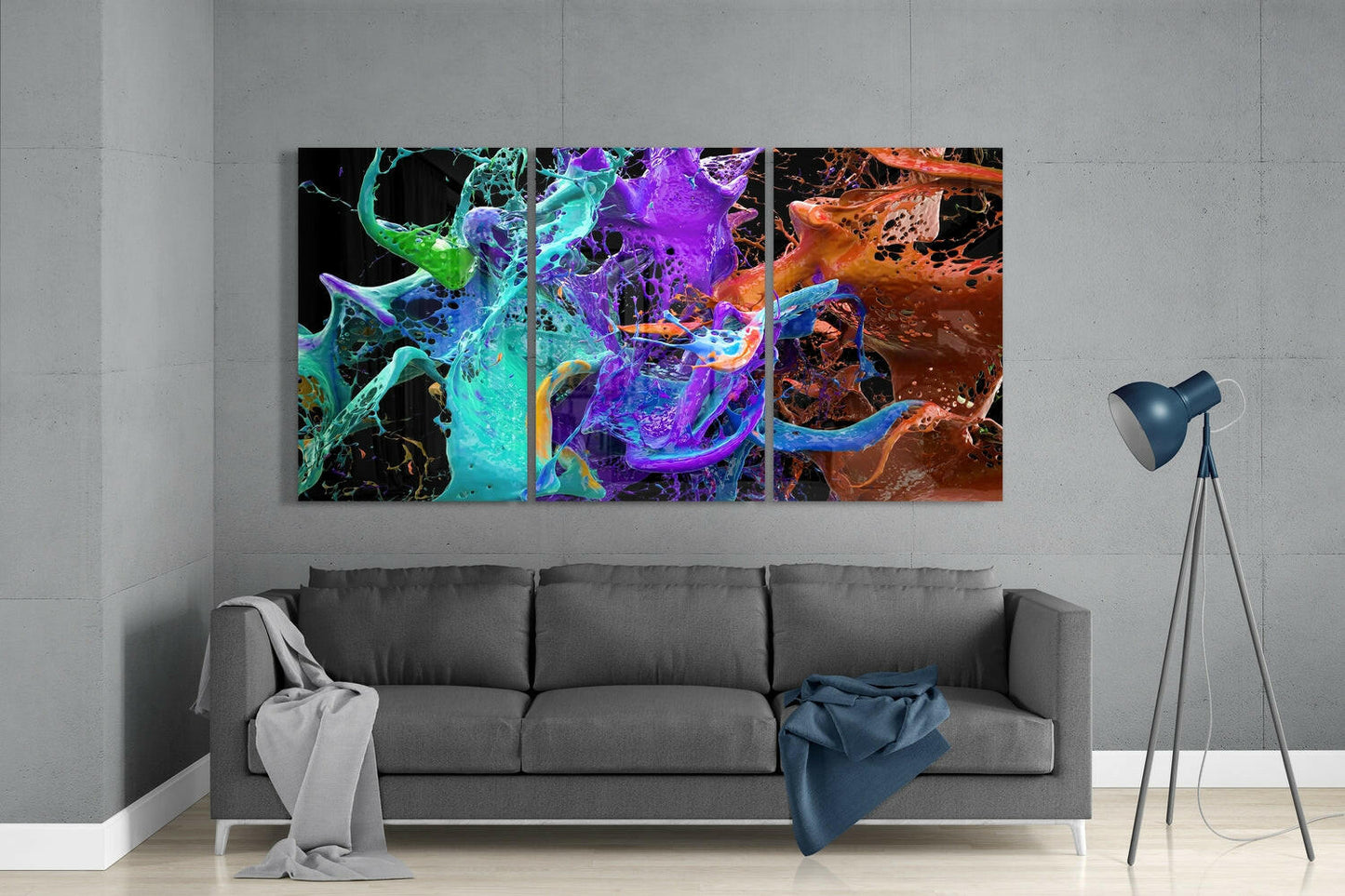 Insigneart USA Insigneart USA Leap Of Colors Glass Wall Art