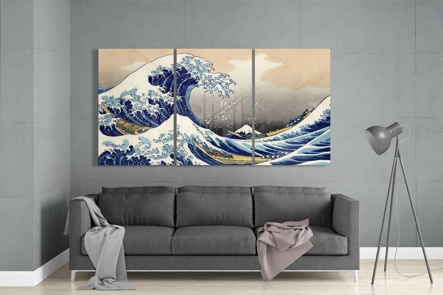 Insigneart USA Insigneart USA Kanagawa Oki Nami Ura Great Wave Mega Glass Art