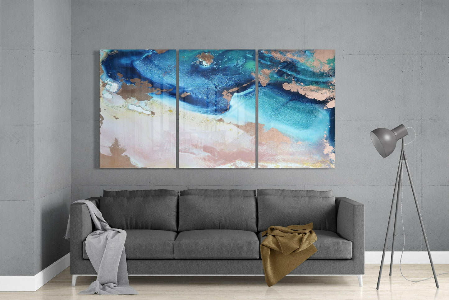 Insigneart USA Insigneart USA Blue Shore Glass Art