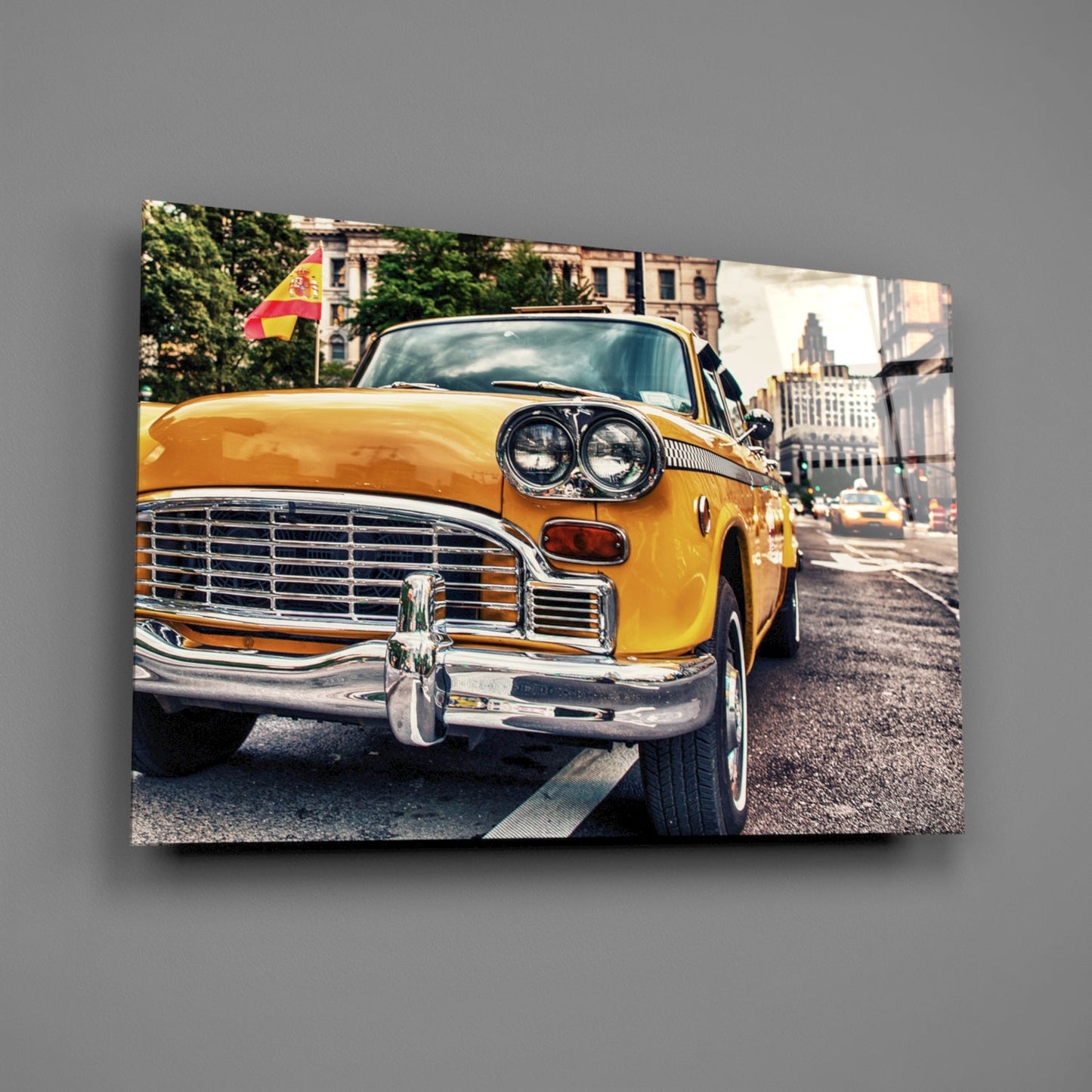 Insigneart USA Insigneart USA Classic Taxi Glass Wall Art