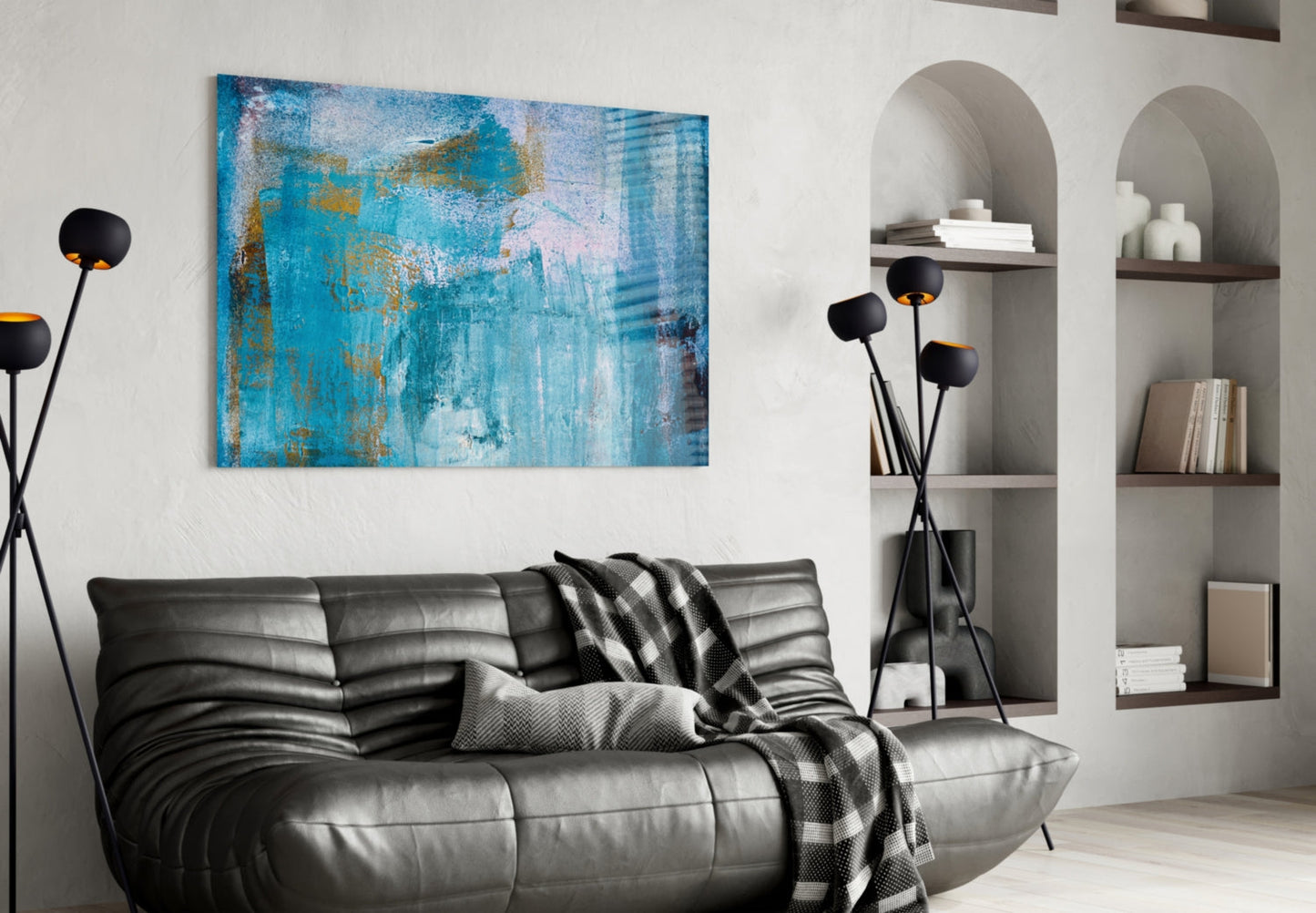 Insigneart USA Insigneart USA Blue Glass Wall Art