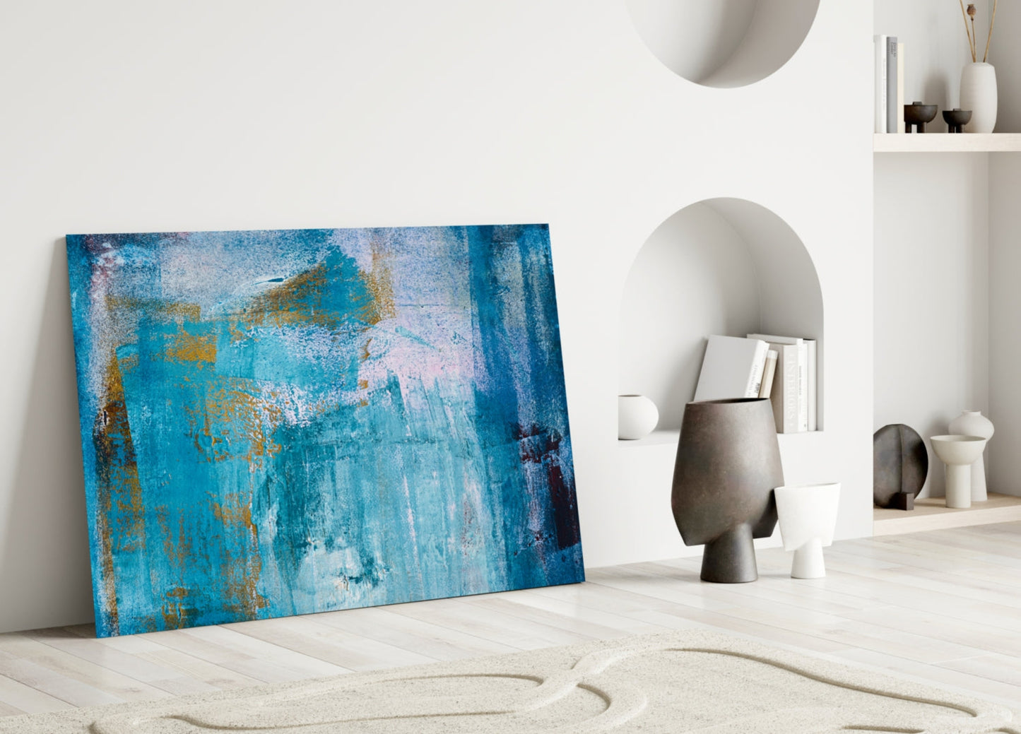 Insigneart USA Insigneart USA Blue Glass Wall Art