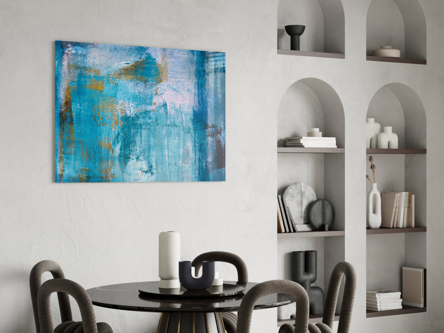 Insigneart USA Insigneart USA Blue Glass Wall Art