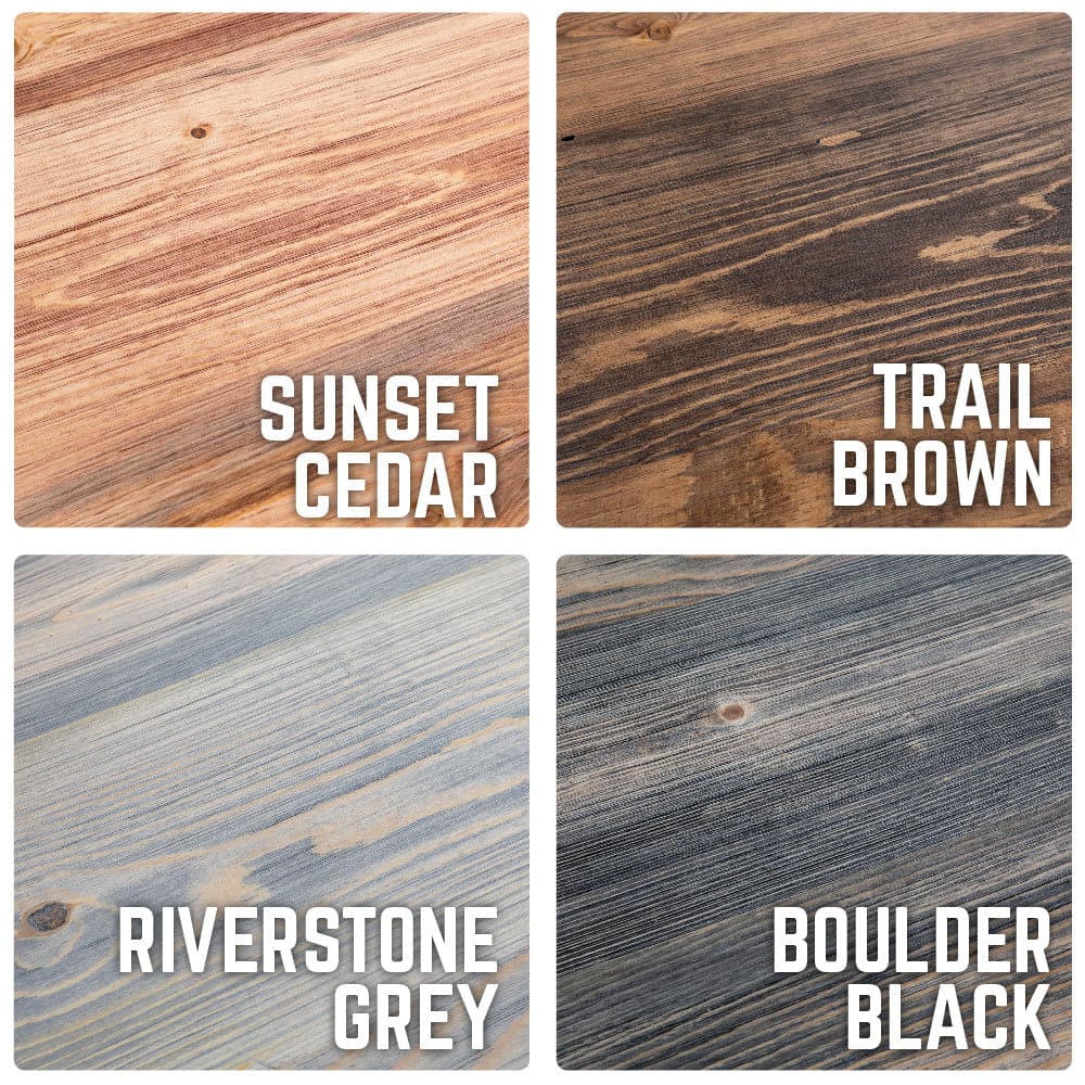 RESTORE Riverstone Grey Solid Wood Desk Tabletop