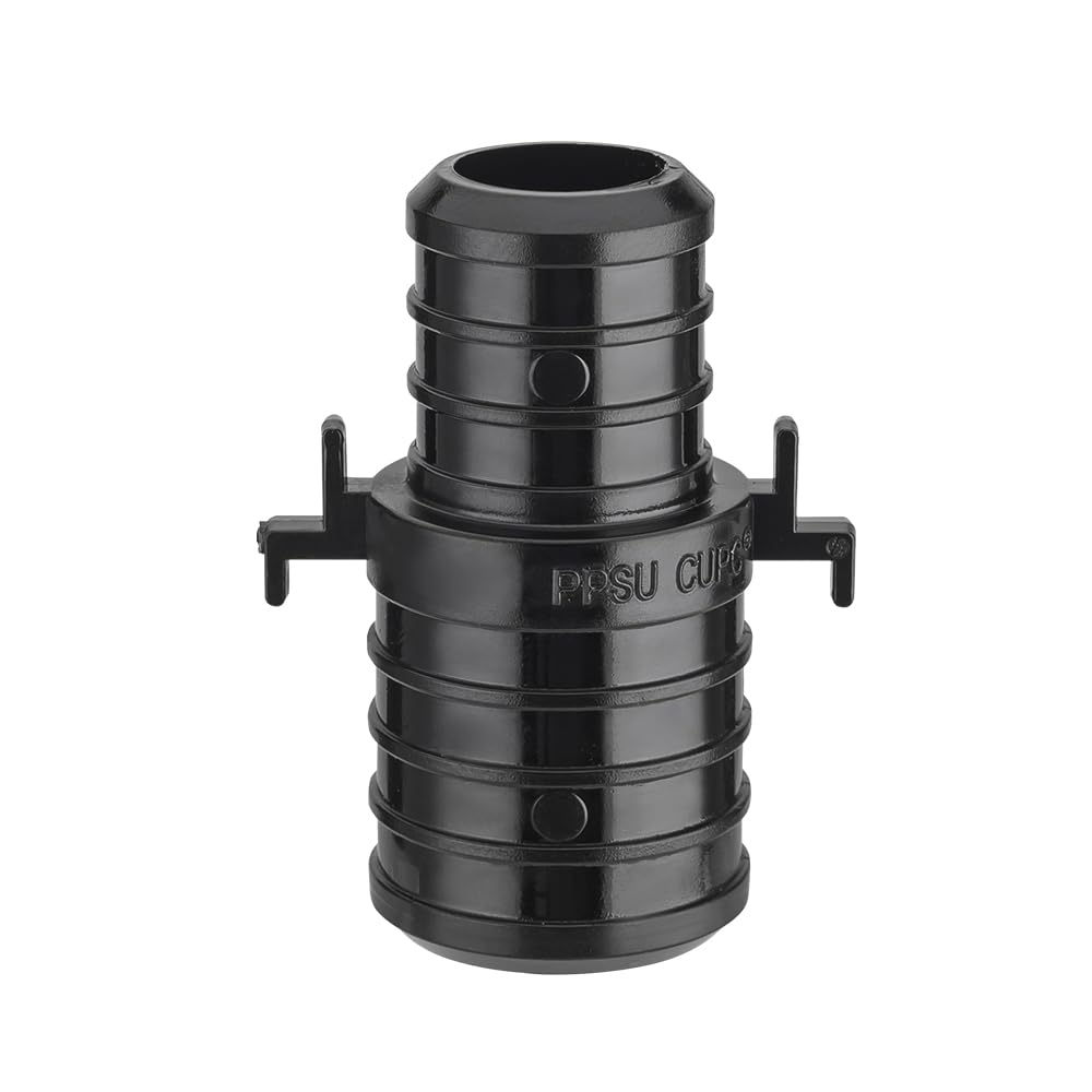 PEX-B Crimp 1" x 3/4" PPSU PEX Coupling w/tabs