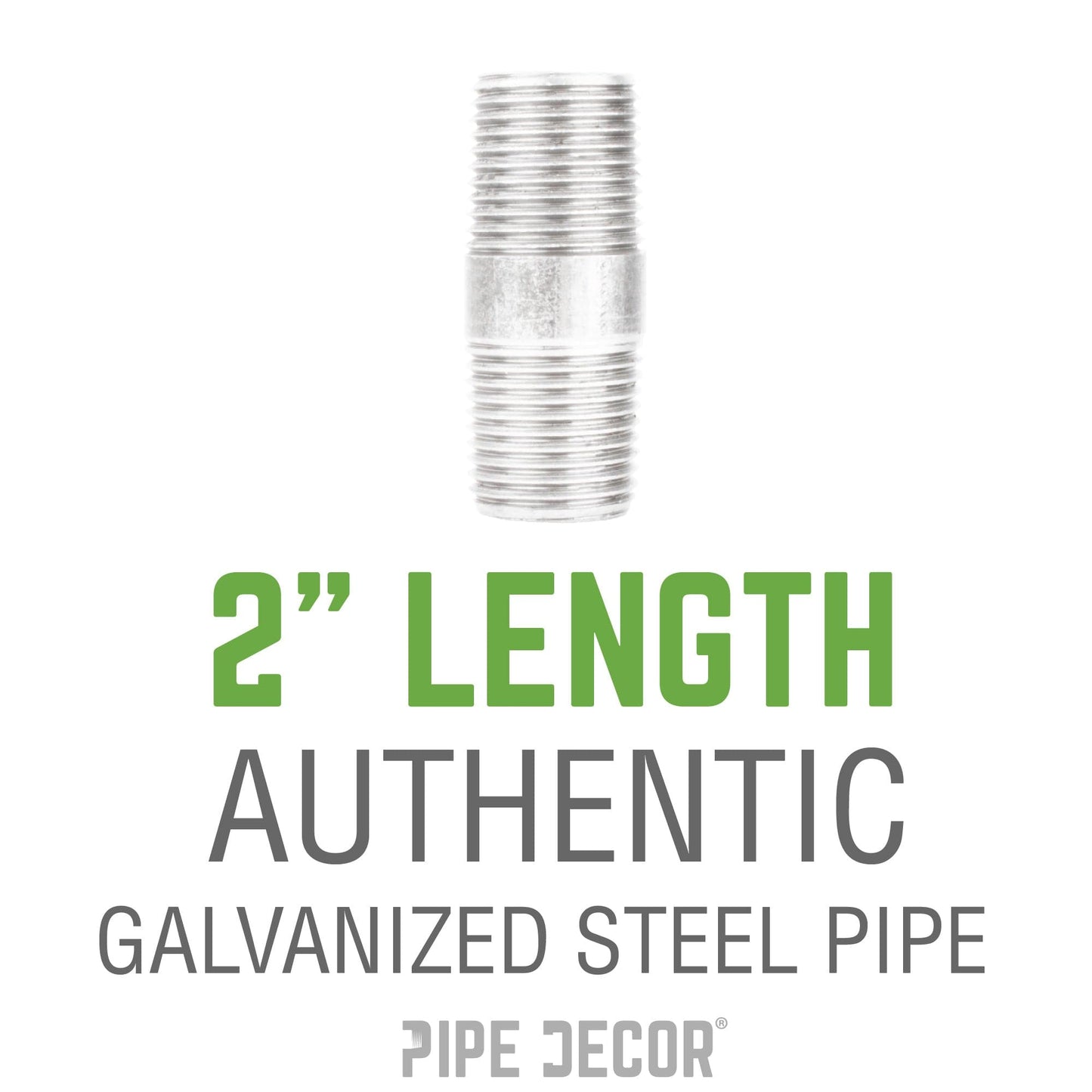 1/4 in. x 2 in. Galvanized Pipe