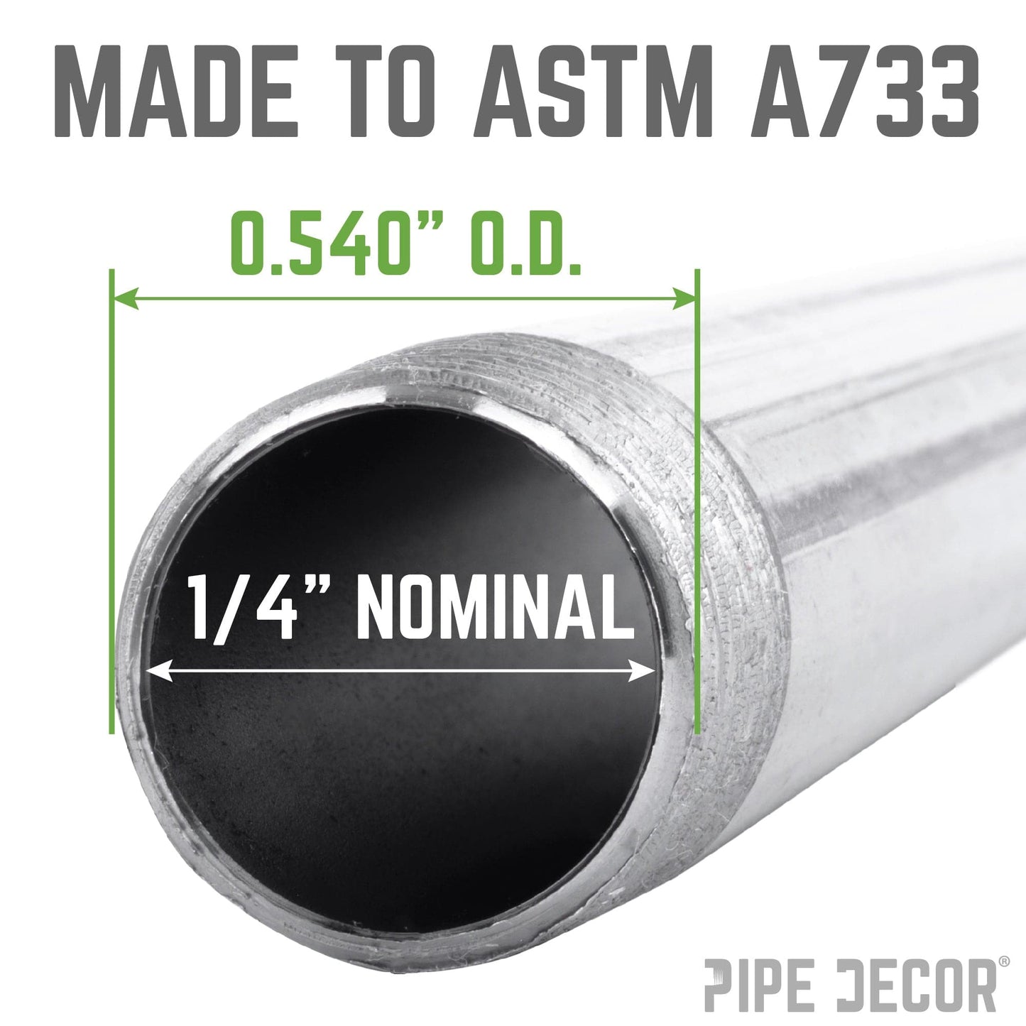 1/4 in. x Close Galvanized Steel Nipple
