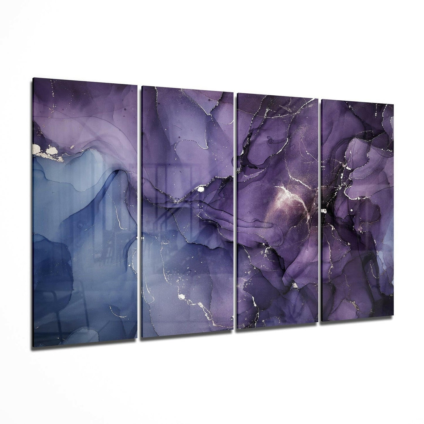 Insigneart USA Insigneart USA Marble 4 Pieces Mega Glass Wall Art (59"x36")