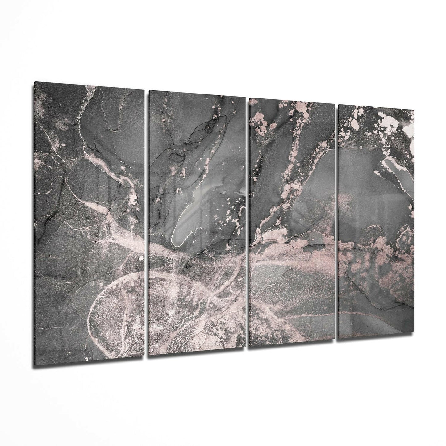 Insigneart USA Insigneart USA Marble 4 Pieces Mega Glass Wall Art (59"x36")