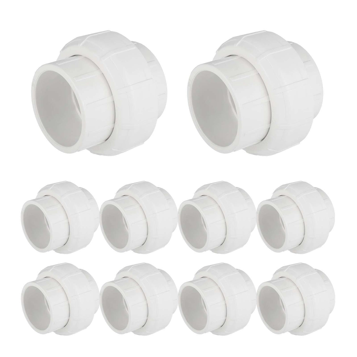 10 Pcs 1-1/4" PVC Socket Union