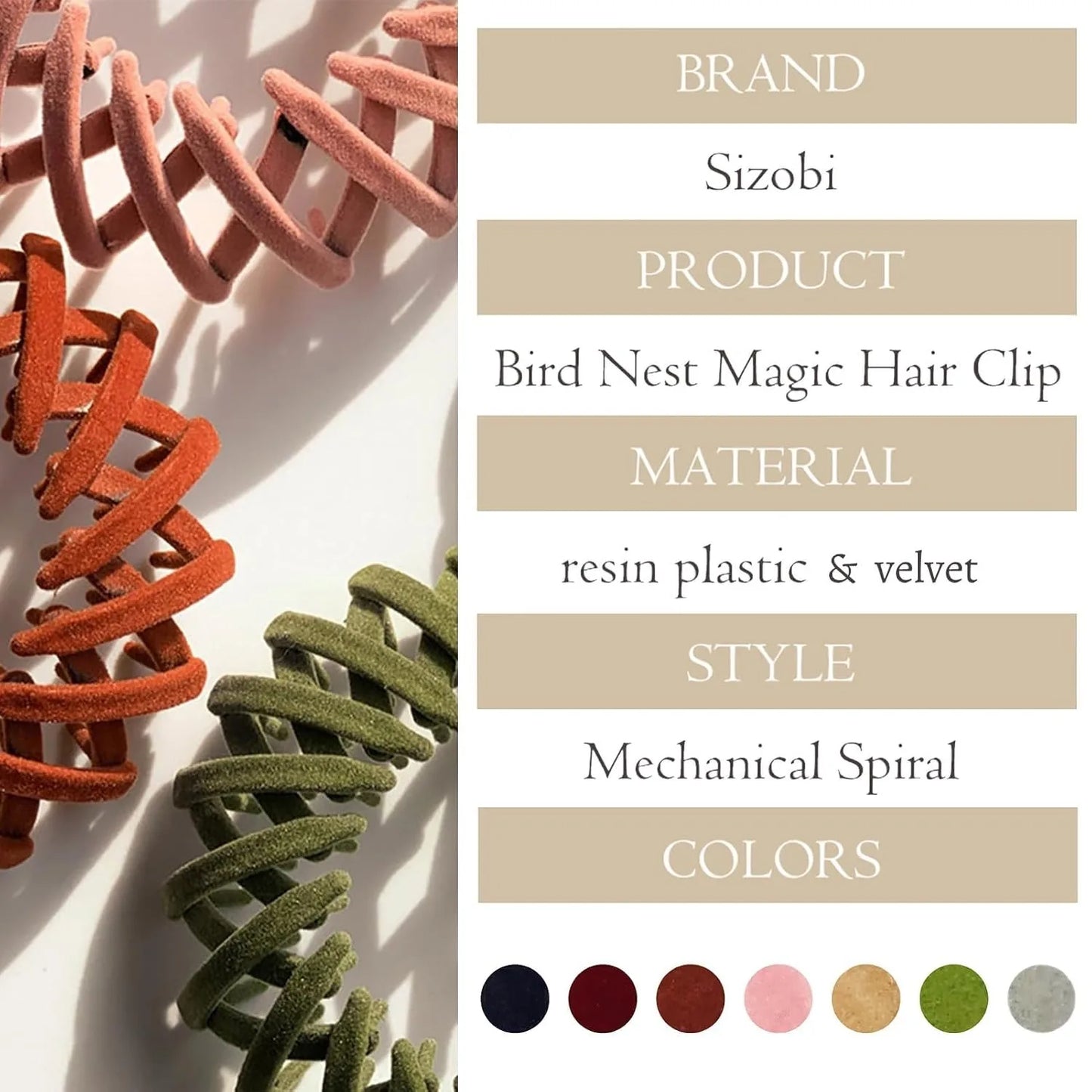 Nest Magic Hair Clip, Hair Accessories for Women, Hair Clips For Women Hair Ties, Hair Bun Maker Ponytail Holder Scrunchies