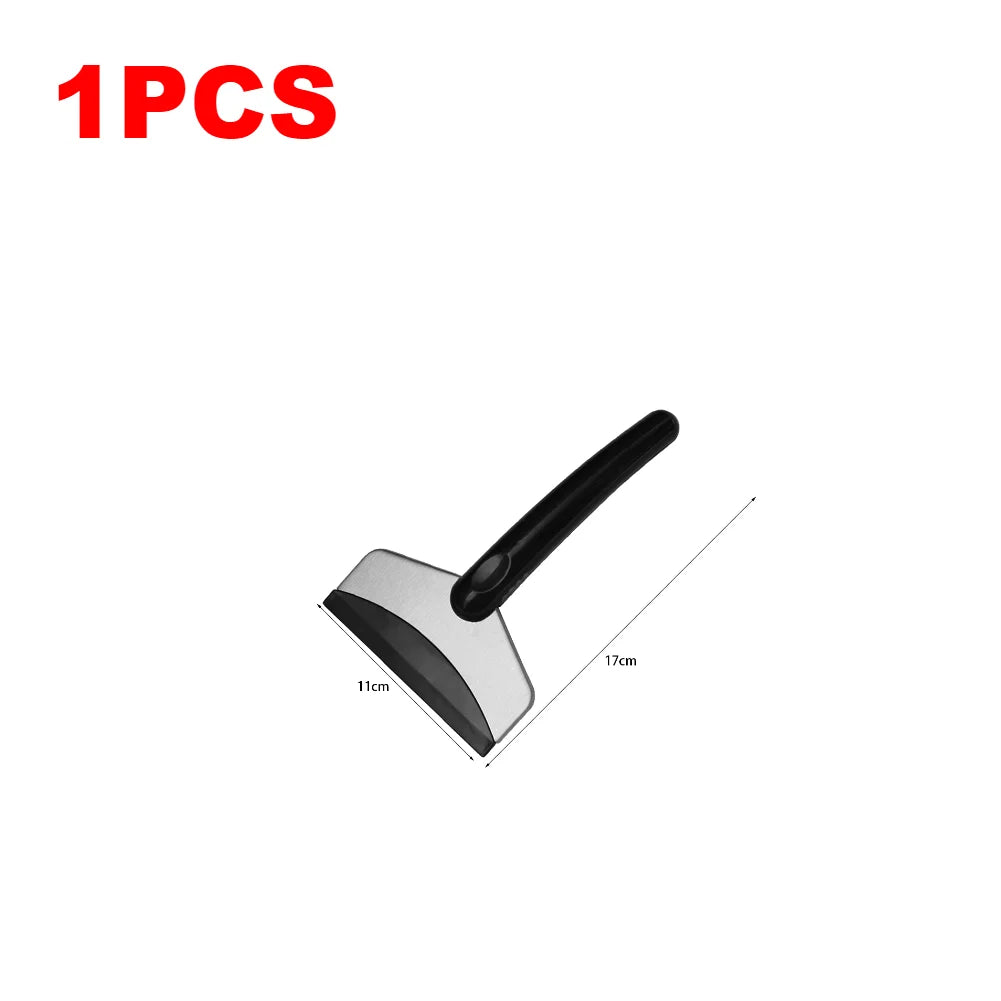 1-5PCS Snow Removal Scraper Portable Windshield Ice Scraper Stainless Steel Frost Removal Tool For Car Window Snow Cleaning Tool