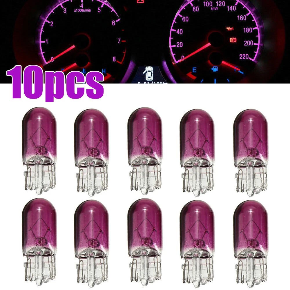 10pcs Car T10 Halogen 3W 194 158 Wedges 12V Auto Lamp White Bulbs Instrument Light Reading Lights Clearance Lamp Accessories