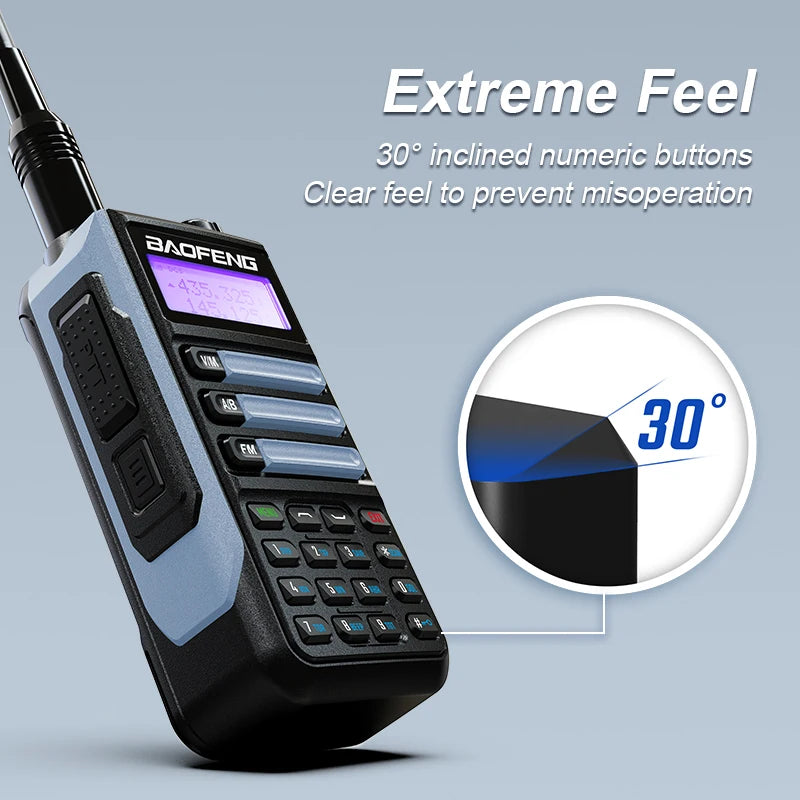 Baofeng UV-16 IP68 Waterproof Walkie Talkie Dual Band High Power Radio Dual Band Vhf Uhf CB Ham Radio Long Range Two Way Radio