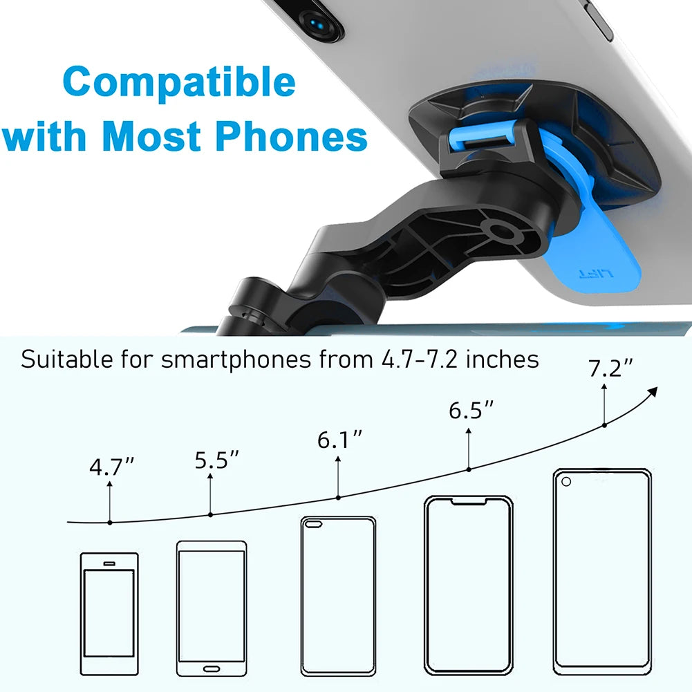 Motorcycle Handlebar Phone Holder 360°Bicycle Quad Lock Bracket Security Navigation Support Mount Moto Anti-Shock Phone Brackets