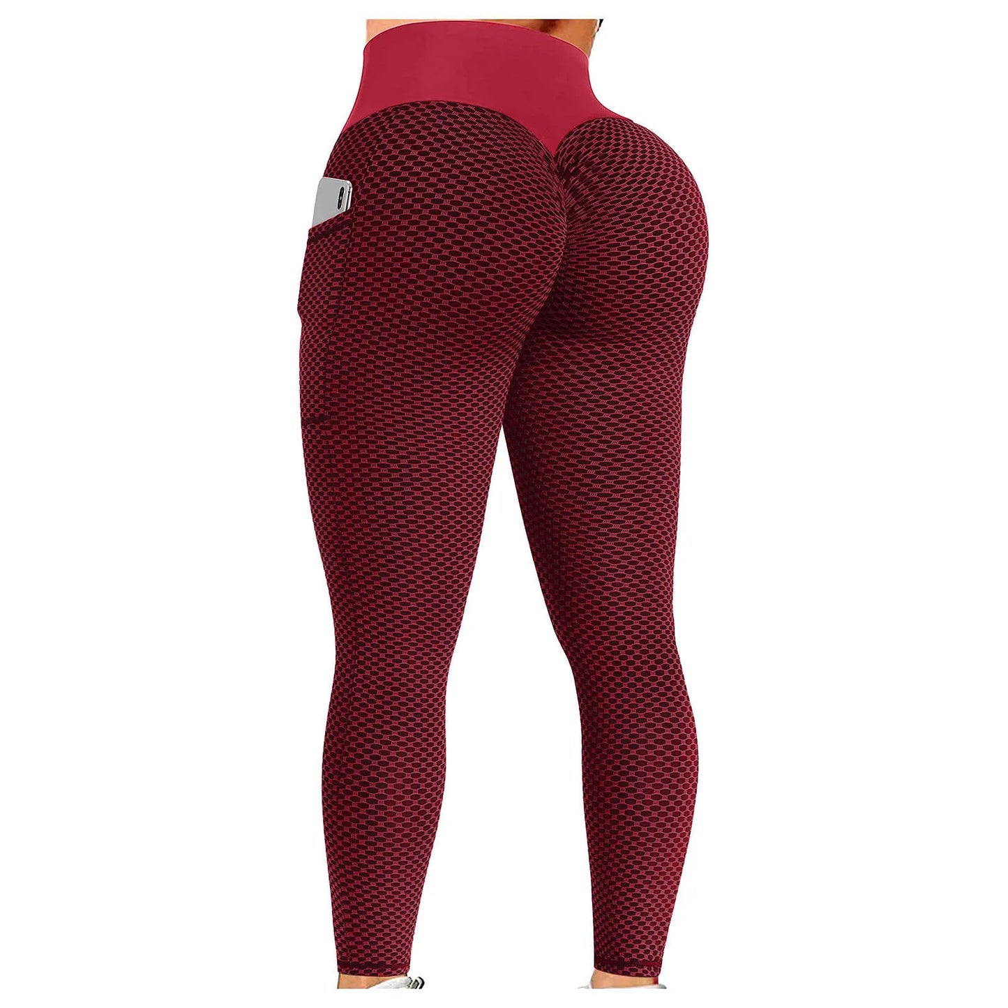 Women's Yoga Leggings Butt Lifting High Waist Solid Yoga Clothes Workout Gym Lady Pants Casual High Stretch Legging Pocket