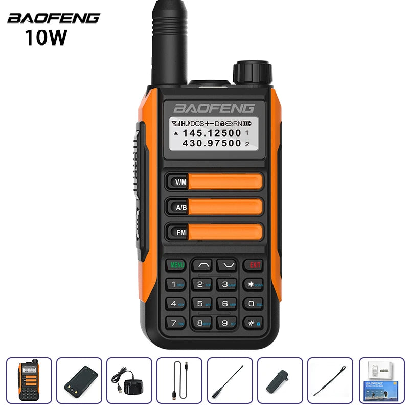 Baofeng UV-16 IP68 Waterproof Walkie Talkie Dual Band High Power Radio Dual Band Vhf Uhf CB Ham Radio Long Range Two Way Radio