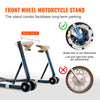VEVOR Motorcycle Stand Lift 850lbs Front Rear Combo Stand Lift Stand Front and Rear Wheel Fork Stand Heavy Duty Rear Wheel Stand