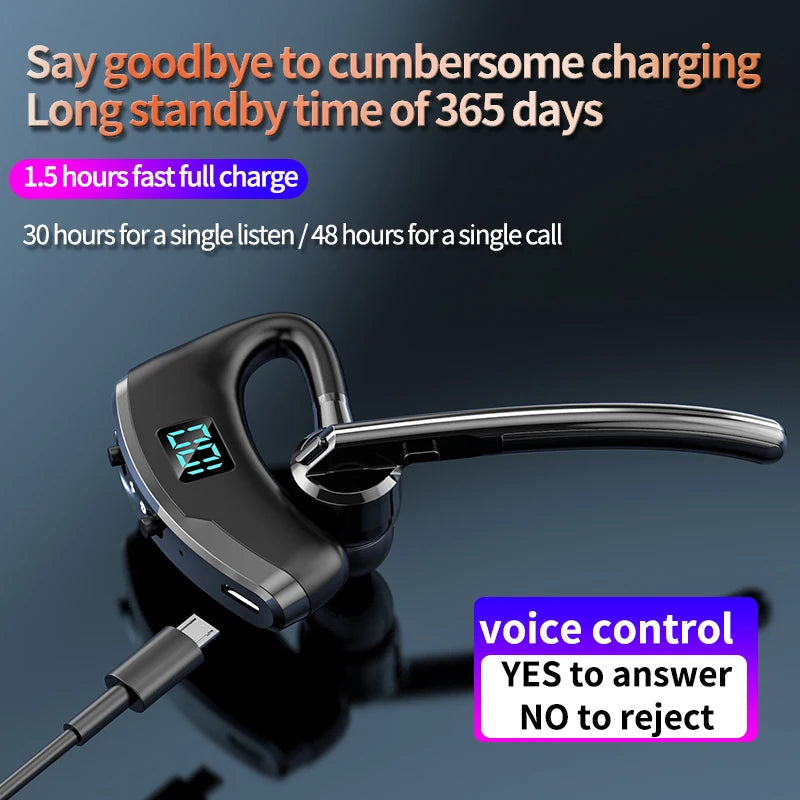 Гарячий продаж V8S/V9S Навушники Bluetooth 5.0 Бізнес Handsfree Бездротові навушники Стерео Водонепроникні спортивні навушники Haedset з мікрофоном