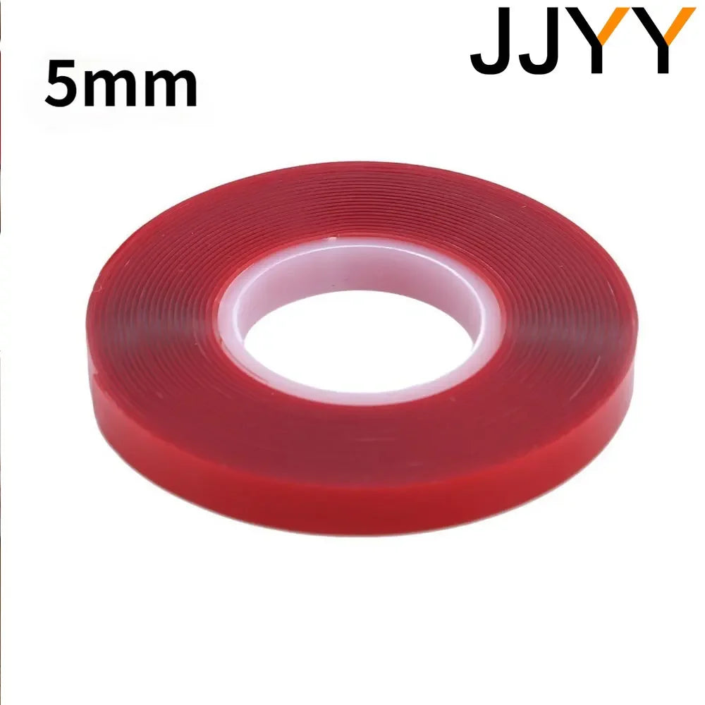 JYY 5/8/12/15MM Double Sided Tape Strong Clear Transparent Acrylic Foam Adhesive Tape Waterproof Glue Household Wall