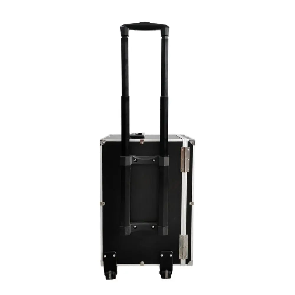 Rolling Jewelry Trolley Case with Drawers Sturdy Case for Travel and Vendor Showes Jewels Sets Display Organizer (Black)
