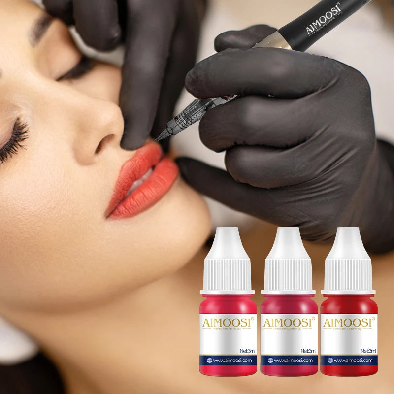Tattoo Ink Nano Pigment Milkly Colors For Semi Permanent MakeUp Sets Tint Eyebrow Eyeliner Lips Beauty 3ml Microblading Pigments