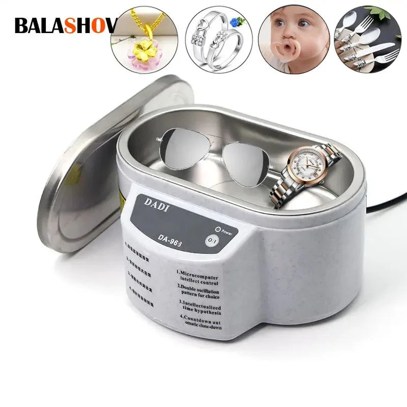 500ML Ultrasonic Cleaner Dual frequency Vibration Digital Wash Cleaner Washing Jewelry contact lenses Watch Cutters Dental Razor