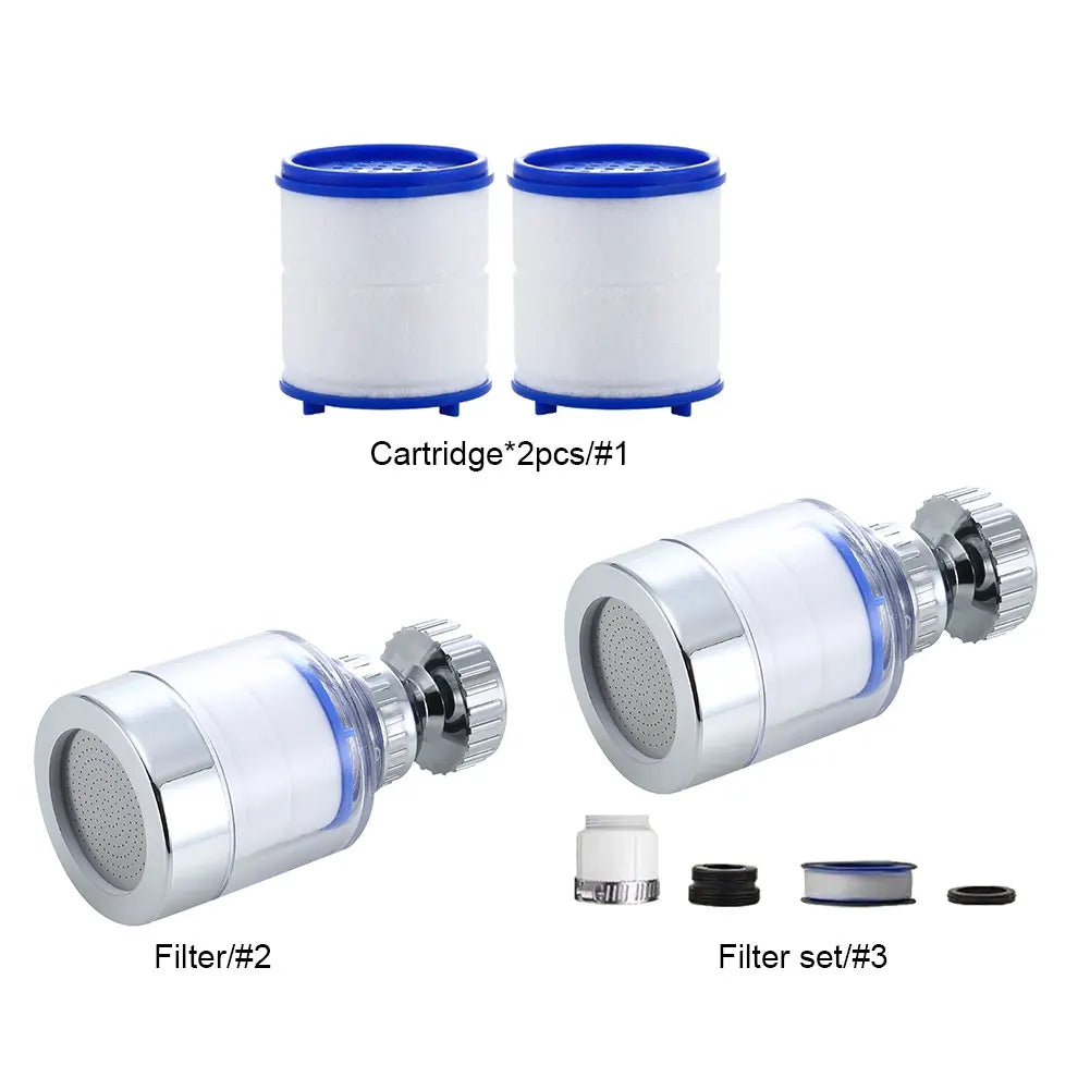Faucet Filter Elements Water Purifier Filter Head Household Water Purifier Filter Shower Remove Chlorine Heavy Metal Filtered