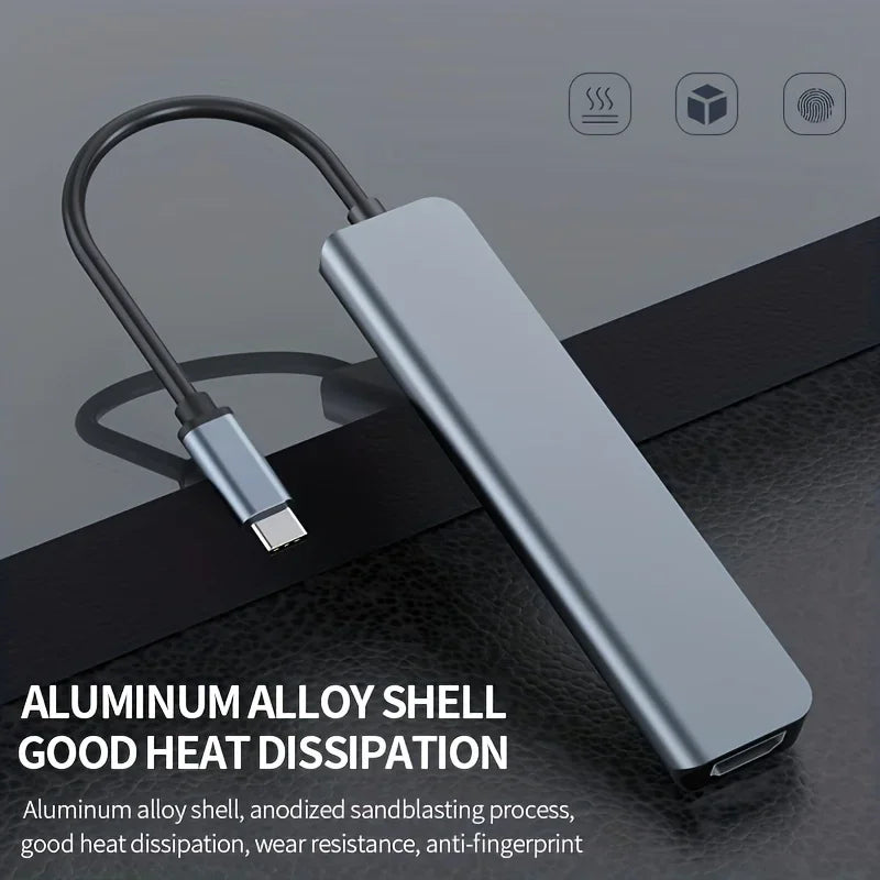 Type C HUB 4K 30Hz USB C To HDTV-compatible PD 100W Adapter For Macbook Air Pro Samsung USB 3.0 HUB Multi Splitter Converter