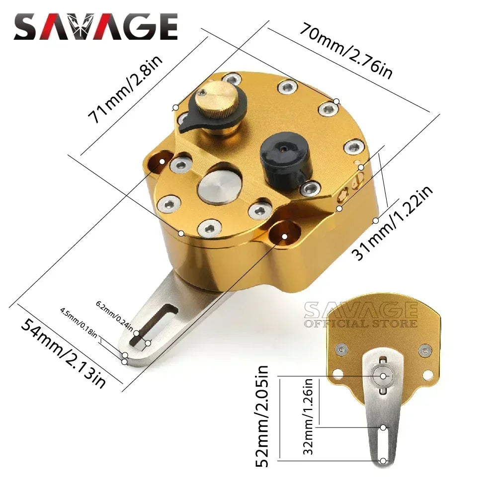 Steering Damper Stabilizer Motorcycle Accessories Universal Reversed Safety Control Adjustable For YAMAHA For HONDA For KAWASAKI