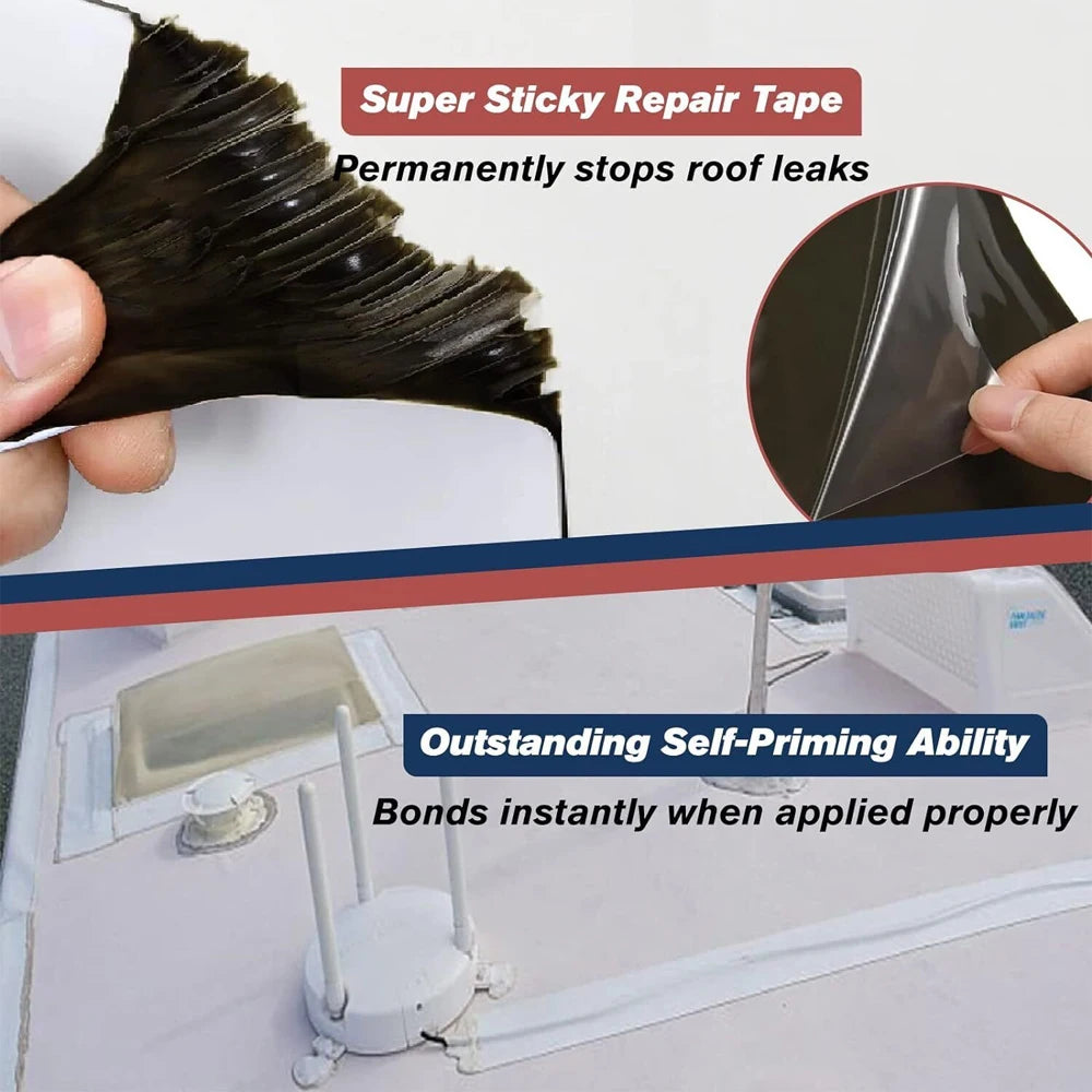 RV Roof Repair Tape 15m X 5cm White Roof Patch Tape for Camper Roof Patch