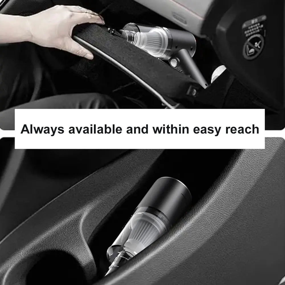 Car Vacuum Cleaner 120W High Power Portable Mini Vacuum Rechargeable Dust Buster Strong Suction for Car Home Office Pet