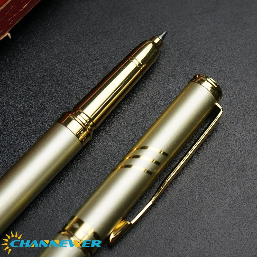 STONEGO Classic Metal Rollerball Pen, Smooth Writing Roller Ball Pen Replaceable Refills Gel Pens