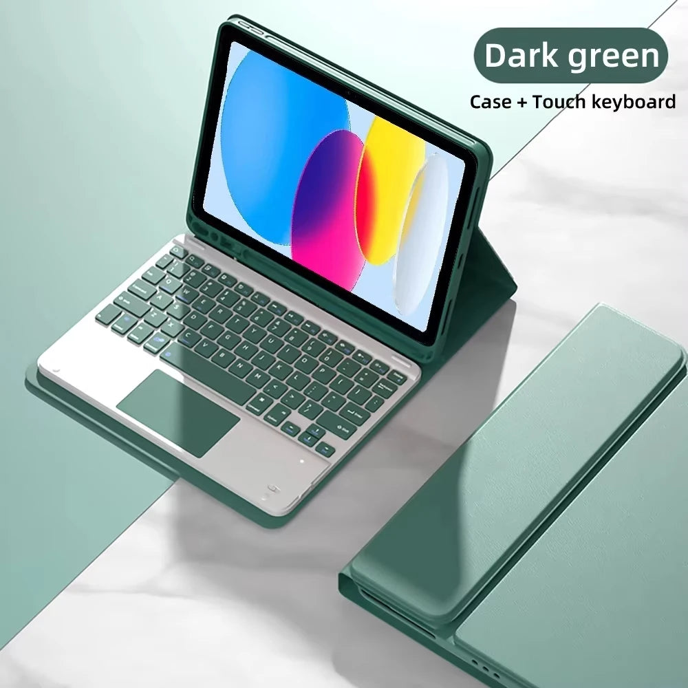 Keyboard Case For iPad 10th Gen 2022 10.9inch,Detachable Bluetooth Keyboard Cover For iPad 11 11inch A16 2025 With Pencil Holder