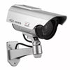 Solar Powered Fake Dummy Surveillance Security Camera CCTV For Office Home with LED Record Light Indoor Outdoor Black / Silver