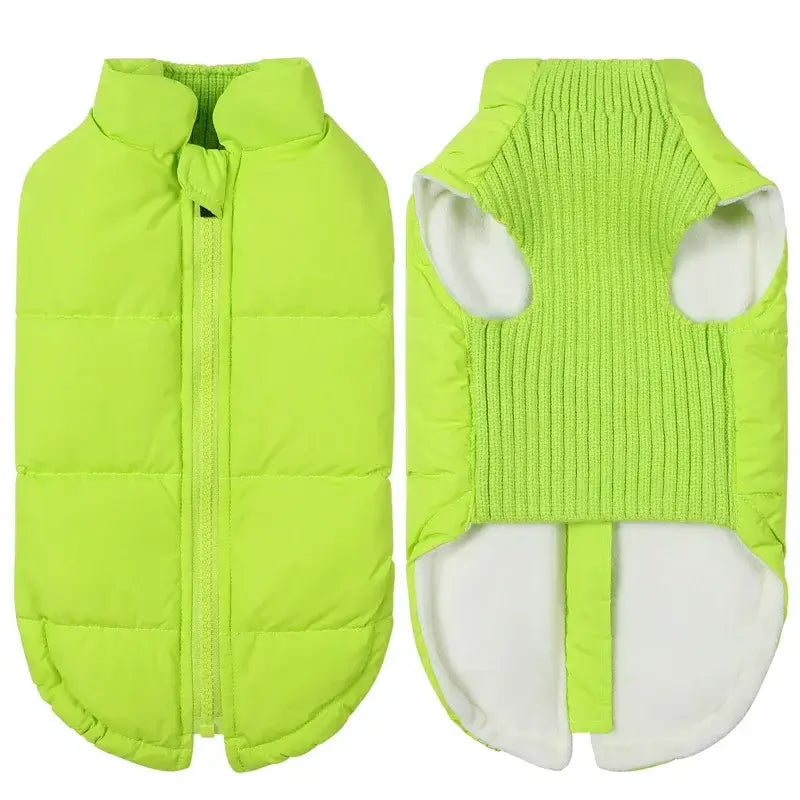 Winter Pet Dog Warm Cotton Coats Back Zipper Windproof Thickness Clothes for Small Medium Dogs Chihuahua French Bulldog Outfits