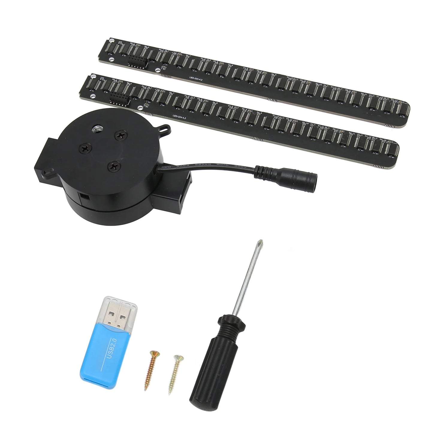 3D Hologram Fan Wifi Wireless Transmission 16.5in 2000x224 WiFi 3D Projector with 224 LED Light Beads for Business Advertising