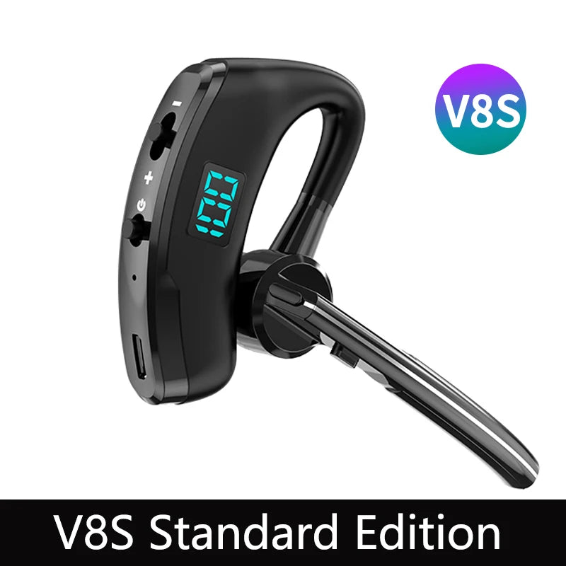Гарячий продаж V8S/V9S Навушники Bluetooth 5.0 Бізнес Handsfree Бездротові навушники Стерео Водонепроникні спортивні навушники Haedset з мікрофоном