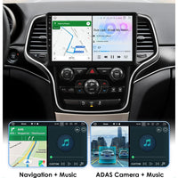 Hizpo 10.1 Carplay 4G 2Din Android 13 Car Radio for Jeep Grand Cherokee WK2 2014 -2022 Multimedia Video Player Autoradio GPS DSP