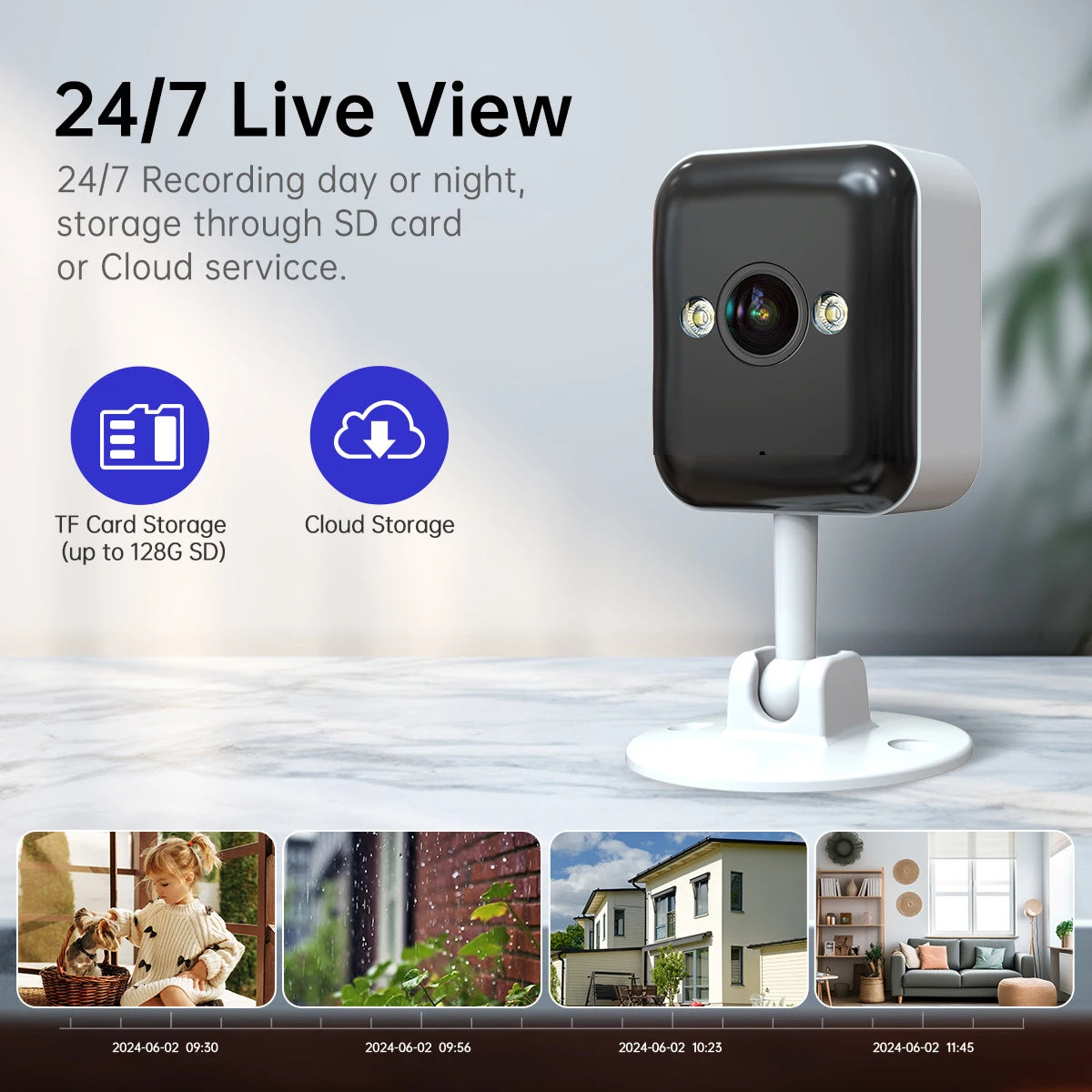 JOOAN 1080P WiFi Camera Smart Home Outdoor Wireless IP Surveillance Camera Security Baby Monitor CCTV Audio Video Surveillance