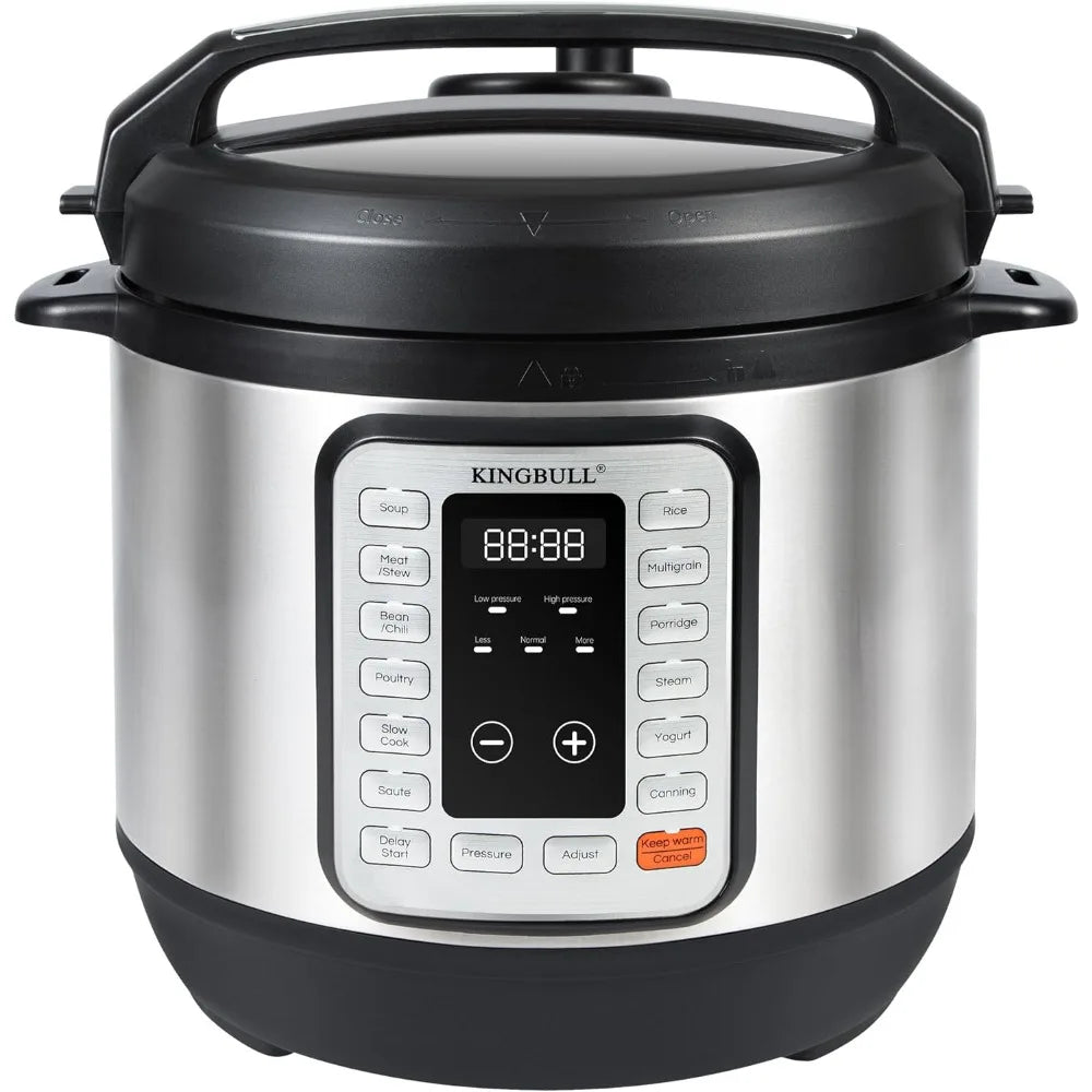 12-in-1 Electric Pressure Cooker, Instant Multi-Use Non-Stick Pot, Steamer, Sauté, Yogurt Maker, Warmer &Delay Start