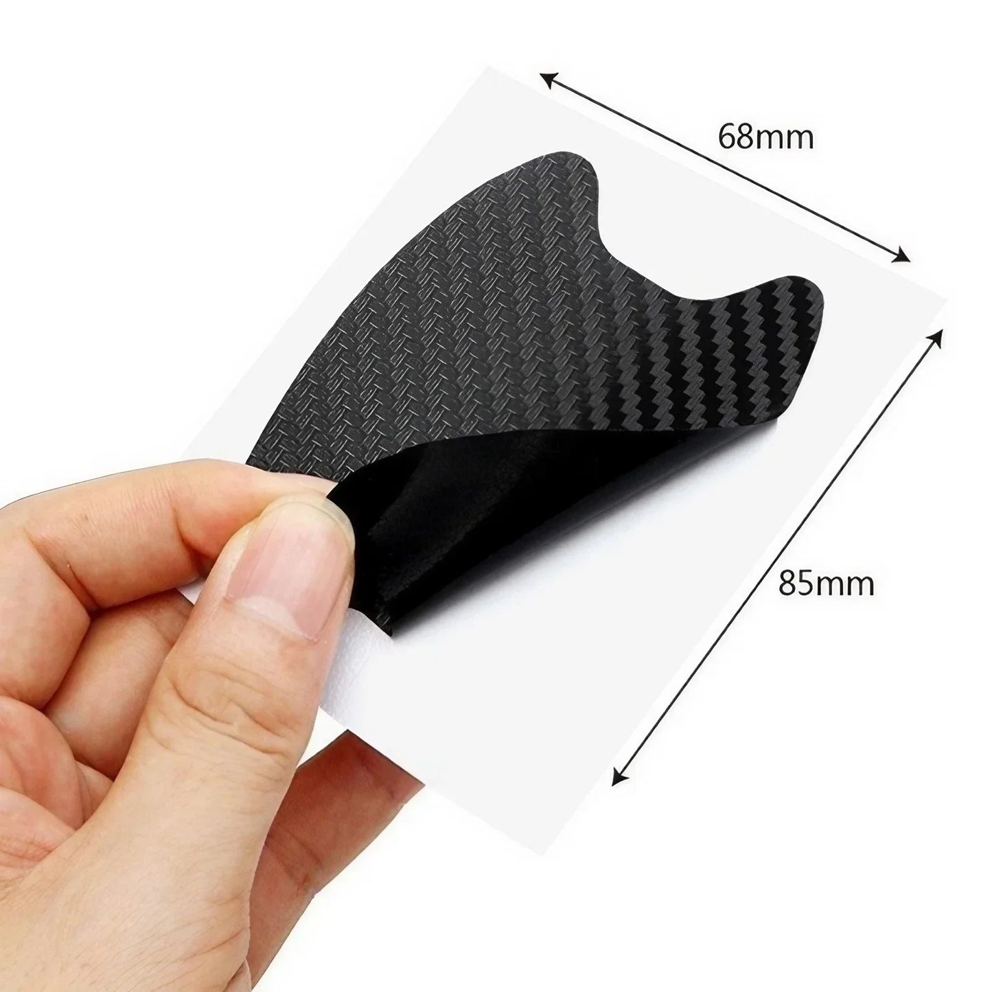 Universal Carbon Fiber Car Door Handle Protector, Vinyl Anti-Scratch Protective Film for Car Handles